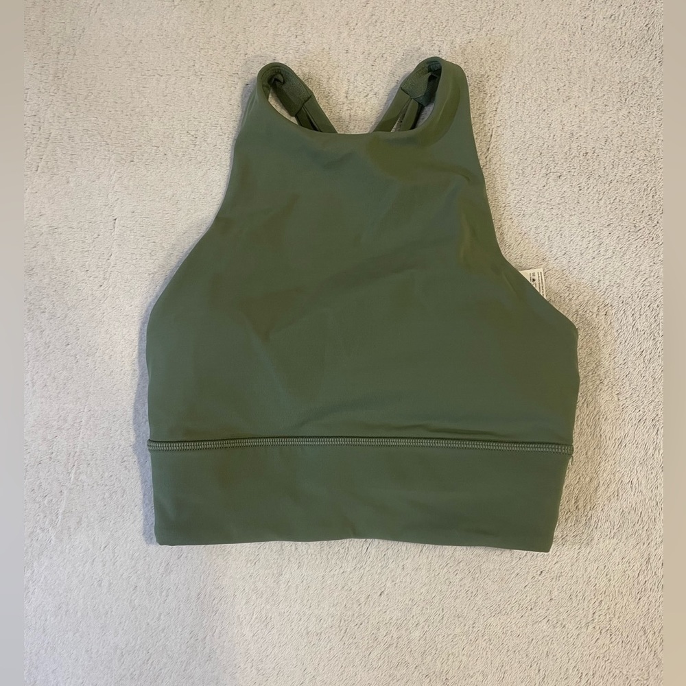 LULULEMON Energy Bra High Neck Long Line *Tough sz 2